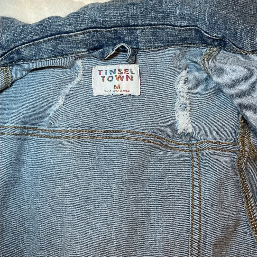 Tinseltown Black Denim Women's Jacket - Picture 4 of 8